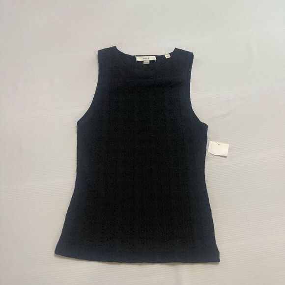 NWT Vince Black Sleeveless Tank Top Blouse Size XXS New - Picture 1 of 6